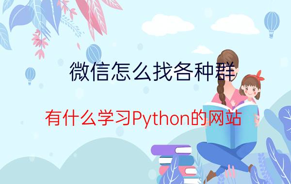 微信怎么找各种群 有什么学习Python的网站？